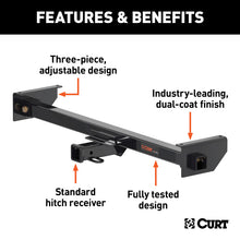 Load image into Gallery viewer, Curt Adjustable RV Trailer Hitch 2in Receiver (Up to 51in Frames 2in Drop)