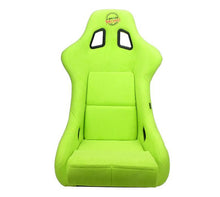Cargar imagen en el visor de la galería, NRG FRP Bucket Seat PRISMA Edition - Large (Neon Green Alcantara/  Pearlized Back)