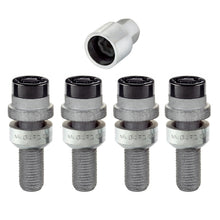 Laden Sie das Bild in den Galerie-Viewer, McGard Wheel Lock Bolt Set - 4pk. (Radius Seat) M14X1.5 / 17mm Hex / 28.2mm Shank Length - Black