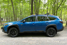 Carica l'immagine nel visualizzatore di Gallery, Rally Armor 2022 Subaru Outback Wilderness Black Mud Flap Blue Logo