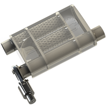 Cargar imagen en el visor de la galería, QTP 2.5in Weld-On 304SS Screamer Muffler Short Case w/Bolt-On QTEC Electric Cutout