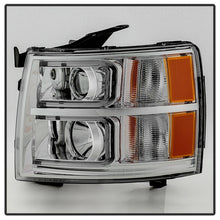 Carica l&#39;immagine nel visualizzatore di Gallery, Xtune Chevy Silverado 1500/2500/3500 07-13 Halo Projector Headlights Chrome PRO-JH-CS07-LED-C