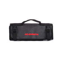 Carica l'immagine nel visualizzatore di Gallery, Go Rhino XVenture Gear First Aid Roll - Large (5x5in. Closed) 12oz Waxed Canvas - Black