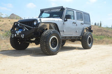 Load image into Gallery viewer, DV8 Offroad 07-18 Jeep Wrangler JK/JL FS-12 Mid Length Steel Front Bumper w/ Fog Lights