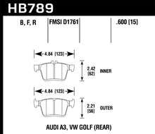 Cargar imagen en el visor de la galería, Hawk 15-17 Audi A3/A3 Quattro HPS 5.0 Rear Brake Pads