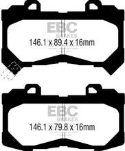 Cargar imagen en el visor de la galería, EBC 15+ Chevrolet Colorado 2.5 Yellowstuff Front Brake Pads