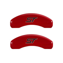 Charger l&#39;image dans la galerie, MGP 4 Caliper Covers Engraved Front &amp; Rear No bolts/ST Red finish silver ch