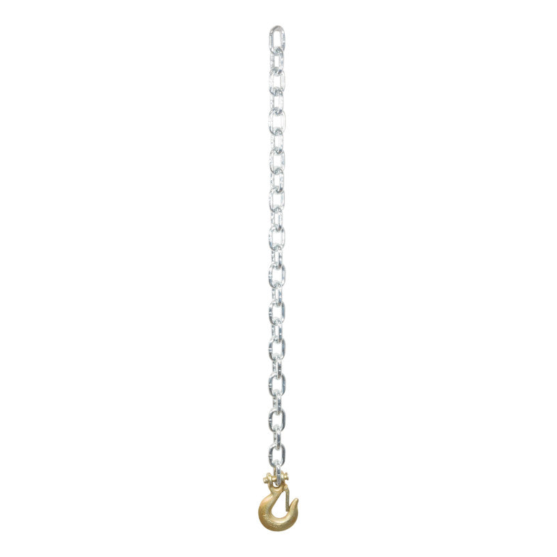 Curt 35in Safety Chain w/1 Clevis Hook (11700lbs Clear Zinc)