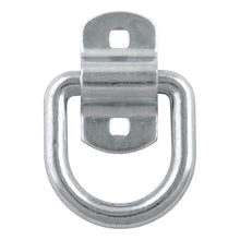 Load image into Gallery viewer, Curt 3in x 3in Surface-Mounted Tie-Down D-Ring (3600lbs Clear Zinc)