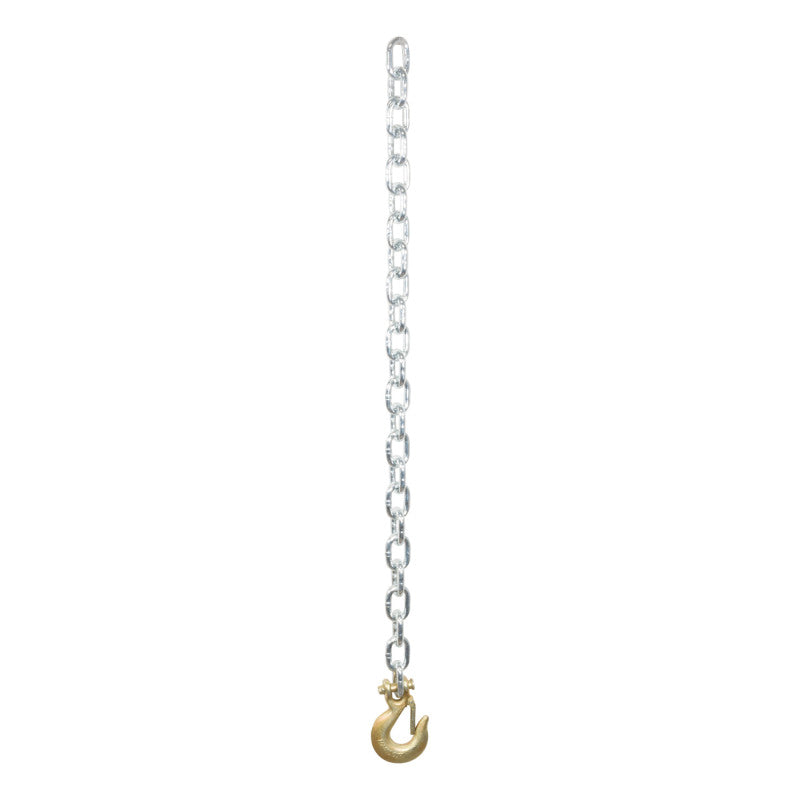Curt 35in Safety Chain w/1 Clevis Hook (11700lbs Clear Zinc)