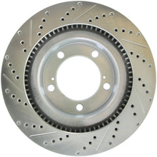 Laden Sie das Bild in den Galerie-Viewer, StopTech Select Sport 07-17 Toyota Tundra Sport Slotted &amp; Drilled Front Left Rotor
