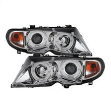 Laden Sie das Bild in den Galerie-Viewer, Spyder BMW E46 3-Series 02-05 4DR Projector Headlights 1PC LED Halo Chrm PRO-YD-BMWE4602-4D-AM-C