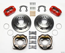 Cargar imagen en el visor de la galería, Wilwood Dynapro Low-Profile 11.00in P-Brake Kit - Red Ford 8.8 Special w/2.50in Offset-5 Lug