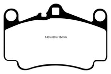 Laden Sie das Bild in den Galerie-Viewer, EBC 03-05 Porsche 911 (996) (Cast Iron Rotor only) 3.6 Carrera 4S Redstuff Front Brake Pads