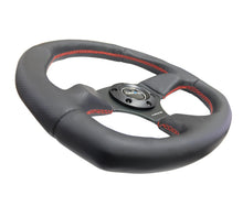 गैलरी व्यूवर में इमेज लोड करें, NRG Reinforced Steering Wheel (320mm Horizontal / 330mm Vertical) Leather w/Red Stitching