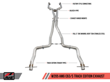 Charger l&#39;image dans la galerie, AWE Tuning Mercedes-Benz W205 AMG C63/S Coupe Track Edition Exhaust System (no tips)