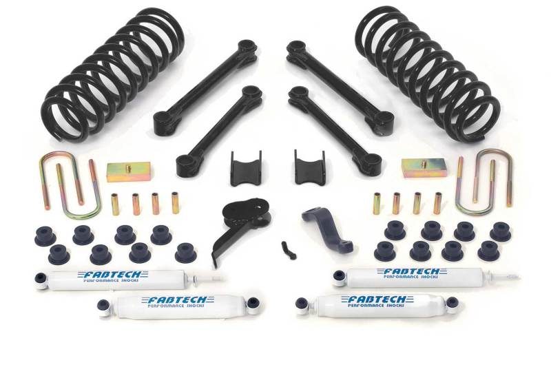 Fabtech 09-13 Ram 2500/3500 4WD Diesel w/Auto 4.5in Perf. System w/Perf. Shocks
