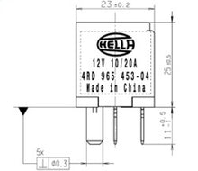 गैलरी व्यूवर में इमेज लोड करें, Hella Relay Micro Iso 5 Pole 12V Spst Res
