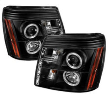 Laden Sie das Bild in den Galerie-Viewer, Spyder Cadillac Escalade 02-06 Projector Halogen Model- LED Halo DRL Blk PRO-YD-CE02-DRL-BK