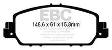 गैलरी व्यूवर में इमेज लोड करें, EBC 13+ Honda Accord Coupe 2.4 EX Yellowstuff Front Brake Pads
