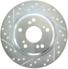 Laden Sie das Bild in den Galerie-Viewer, StopTech Select Sport 2000-2009 Honda S2000 Slotted and Drilled Right Rear Brake Rotor