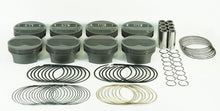 Carica l&#39;immagine nel visualizzatore di Gallery, Mahle MS Piston Set SBC 433ci 4.155in Bore 4.000in Stroke 6.0in Rod 0.927 Pin 8cc 14.6 CR Set of 8