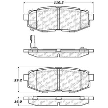 Carica l&#39;immagine nel visualizzatore di Gallery, StopTech Street Touring 06-10 Subaru Legacy Sedan/Outback/13 BRZ Rear Brake Pads