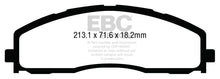 गैलरी व्यूवर में इमेज लोड करें, EBC 13+ Ford F250 (inc Super Duty) 6.2 (2WD) Extra Duty Front Brake Pads
