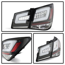 Laden Sie das Bild in den Galerie-Viewer, Spyder Chevy Cruze 2011-2014 Light Bar LED Tail Lights Black ALT-YD-CCRZ11-LBLED-BK