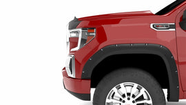 Lund 19-21 GM Silverado/Sierra RX-Flat Textured Elite Series Fender Flares w/Black Bolts - Black 4pc