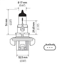Cargar imagen en el visor de la galería, Hella Bulb H13 12V 60/55W P264T T4 +50