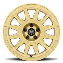 गैलरी व्यूवर में इमेज लोड करें, ICON Ricochet 17x8 5x4.5 38mm Offset 6in BS - Gloss Gold Wheel