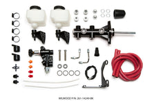 Carica l&#39;immagine nel visualizzatore di Gallery, Wilwood Tandem Remote M/C Kit w L/H Brkt &amp; Prop Valve - 7/8in Bore Black-W/Pushrod