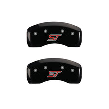 Charger l&#39;image dans la galerie, MGP 4 Caliper Covers Engraved Front &amp; Rear ST Black finish silver ch