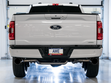 Carica l&#39;immagine nel visualizzatore di Gallery, AWE 0FG 21+ Ford F150 Dual Split Rear Cat-Back Exhaust- 5in Diamond Black Tips