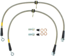 Laden Sie das Bild in den Galerie-Viewer, StopTech 02-05 Honda Civic Stainless Steel Front Brake Line Kit