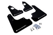 Cargar imagen en el visor de la galería, Rally Armor 2008+ Mitsubishi EVO X UR Black Mud Flap w/ White Logo