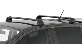 Rhino-Rack 11-20 Ford Ranger PX 4 Door Double Cab Vortex ROC25 Flush 2 Bar Roof Rack - Black - 2to4wheels