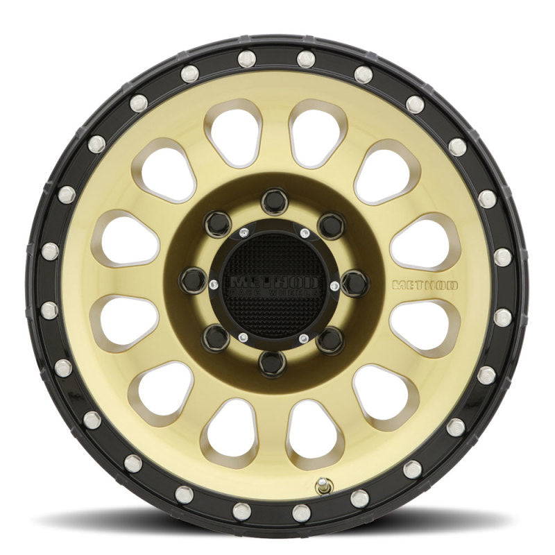 Method MR315 18x9 +18mm Offset 8x180 130.81mm CB Gold/Black Street Loc Wheel