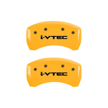 Carica l&#39;immagine nel visualizzatore di Gallery, MGP 4 Caliper Covers Engraved Front &amp; Rear i-Vtec Yellow finish black ch
