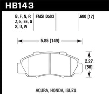 Laden Sie das Bild in den Galerie-Viewer, Hawk 97-01 Honda Prelude HP+ Street Front Brake Pads