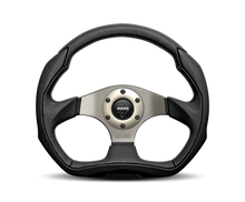 Carica l&#39;immagine nel visualizzatore di Gallery, Momo Eagle Steering Wheel 350 mm - Black Leather/Anth Spokes