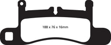गैलरी व्यूवर में इमेज लोड करें, EBC 12-15 Porsche 911 (991) (Cast Iron Rotor only) 3.4 Carrera Yellowstuff Rear Brake Pads