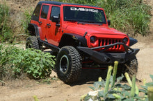 Load image into Gallery viewer, DV8 Offroad 07-18 Jeep Wrangler JK/JL FS-10 Full Length Steel Front Bumper w/ Skid Plate
