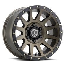 गैलरी व्यूवर में इमेज लोड करें, ICON Compression 17x8.5 6x5.5 25mm Offset 5.75in BS 95.1mm Bore Bronze Wheel