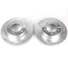 Cargar imagen en el visor de la galería, Power Stop 08-11 Lexus LX570 Front Evolution Drilled &amp; Slotted Rotors - Pair