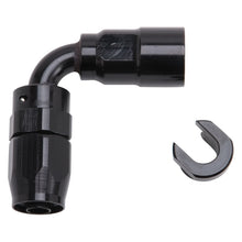 Carica l&#39;immagine nel visualizzatore di Gallery, Russell Performance 3/8in SAE Quick Disc Female to -6 Hose Black 90 Degree Hose End
