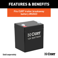 Load image into Gallery viewer, Curt 5in x 3-1/4in x 3-7/8in Lockable Breakaway Battery Case