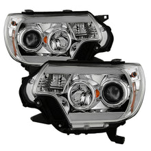 Carica l&#39;immagine nel visualizzatore di Gallery, Spyder Toyota Tacoma 12-16 Projector Headlights Light Bar DRL Chrome PRO-YD-TT12-LBDRL-C