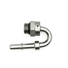 Cargar imagen en el visor de la galería, DeatschWerks 8AN ORB Male to 3/8IN Male EFI Quick Connect Adapter 180 Deg.